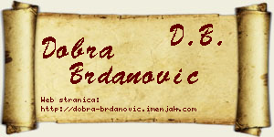 Dobra Brdanović vizit kartica